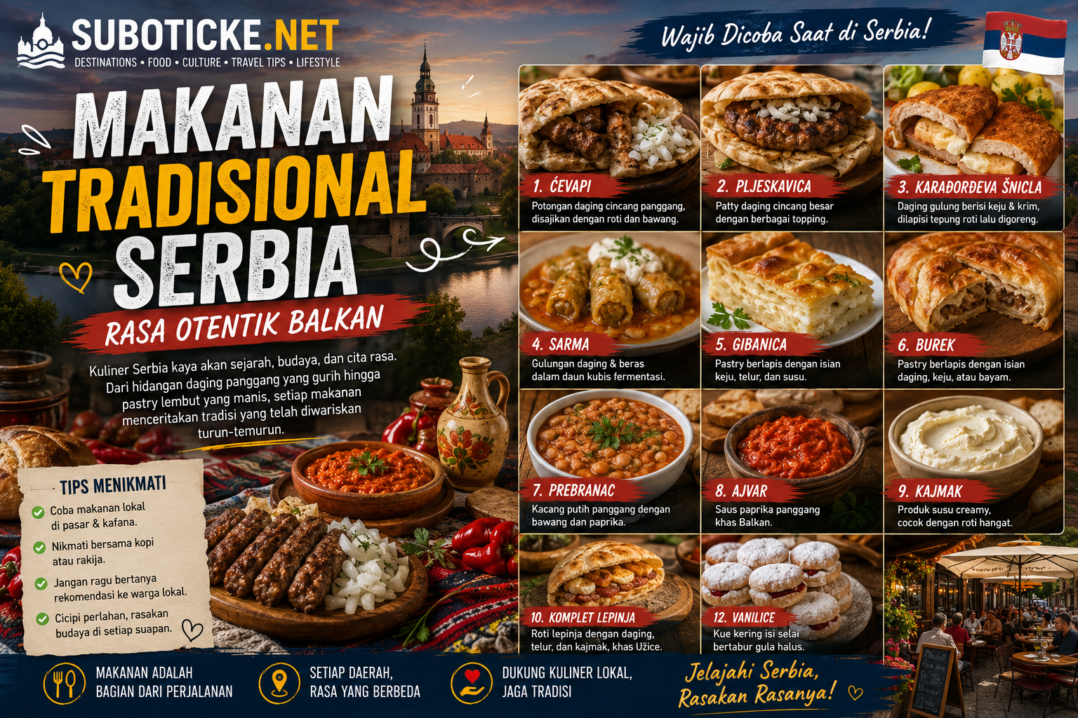 12 Makanan Tradisional Serbia yang Wajib Dicoba dan Cerita di Baliknya