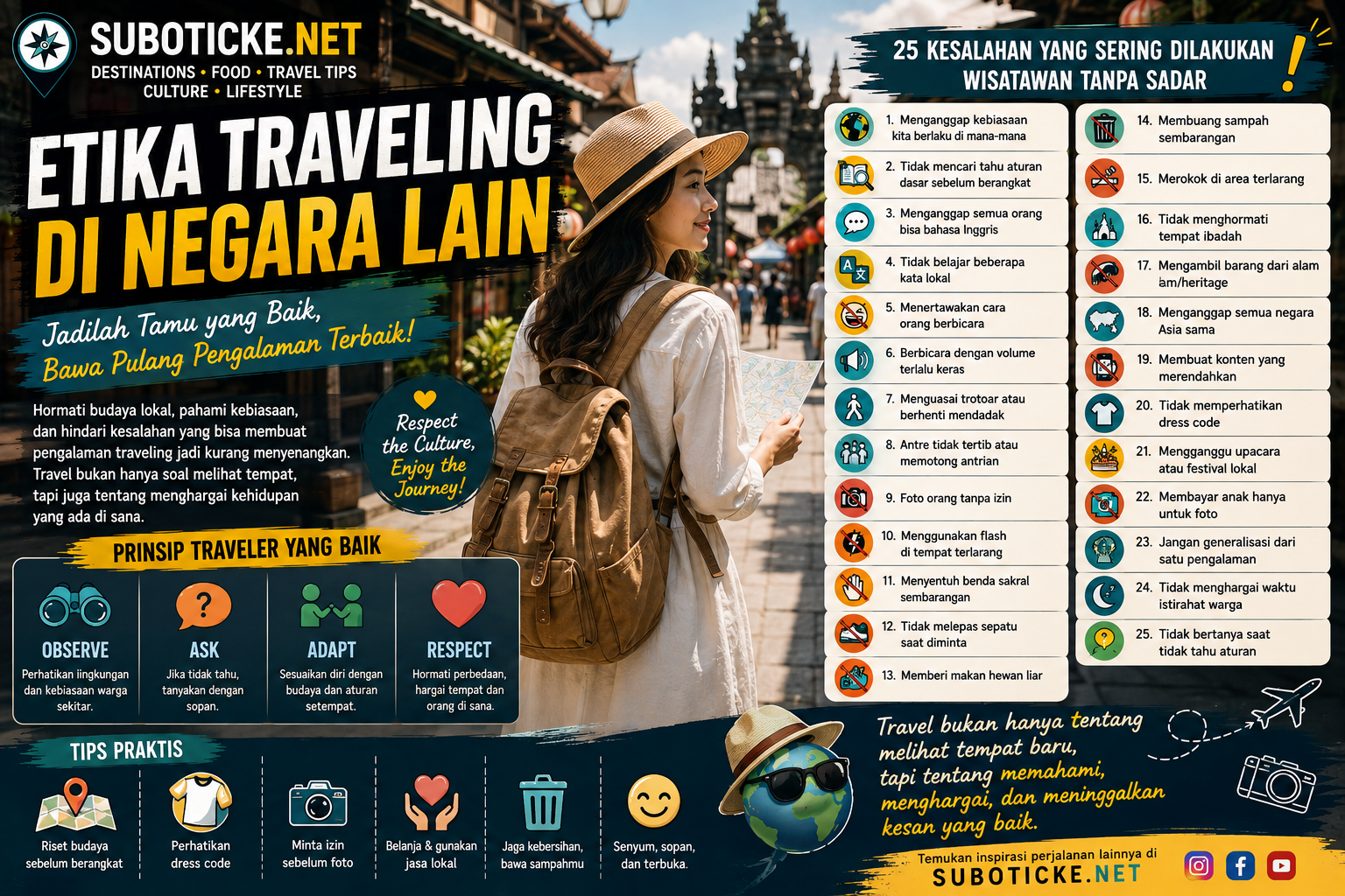 Etika Traveling di Negara Lain: 25 Kesalahan yang Sering Dilakukan Wisatawan Tanpa Sadar