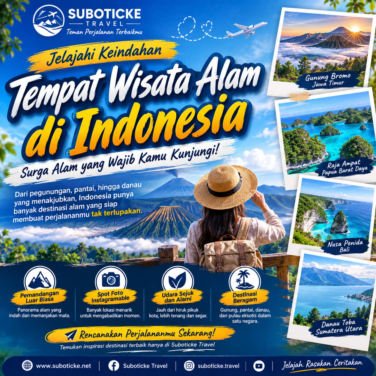 7 Tempat Wisata Alam di Indonesia yang Menarik untuk Masuk Daftar Liburan