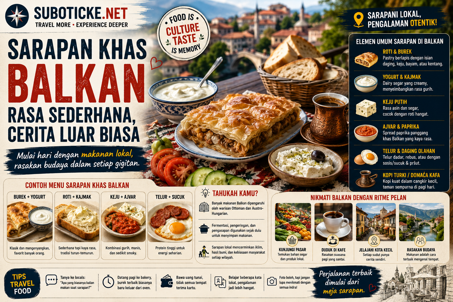 Bukan Cuma Roti dan Kopi: Kenapa Sarapan di Balkan Terasa Sederhana tapi Bikin Kangen?