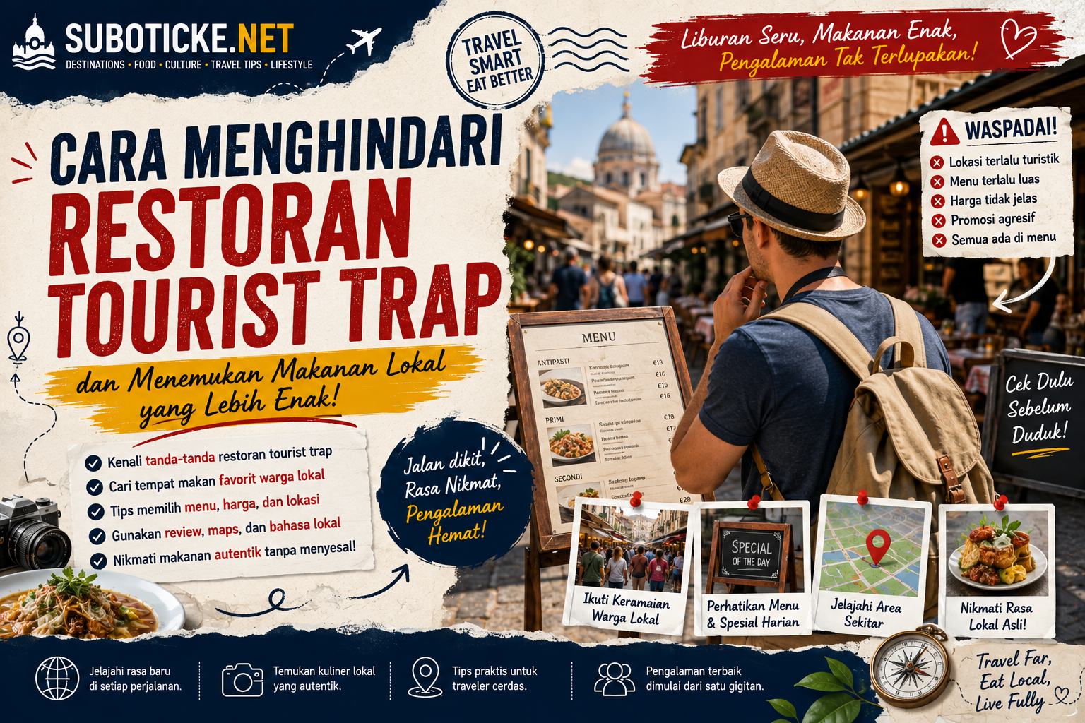Cara Menghindari Restoran Tourist Trap dan Menemukan Tempat Makan Lokal yang Lebih Enak