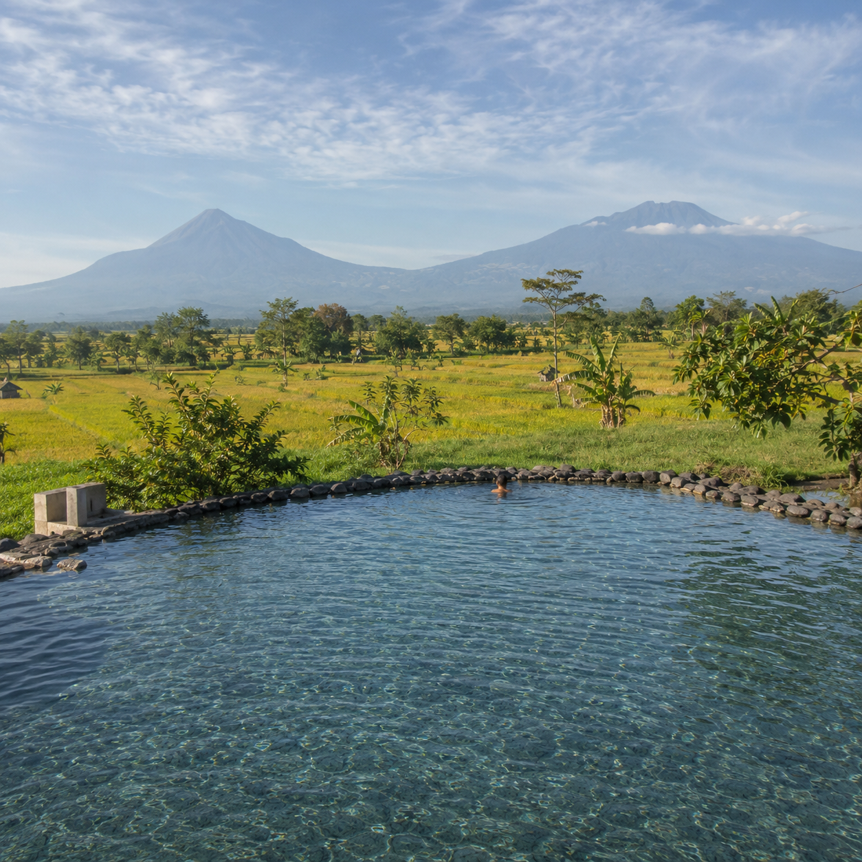 Daya Tarik Wisata Siblarak Klaten: Dari Kolam Renang Pemandangan Sawah hingga River Tubing